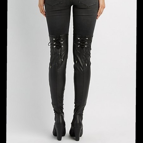 💗 Last 7.5💗Black Stretch Over The Knee - Picture 6 of 6